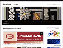 Tablet Screenshot of librarianscorner.wordpress.com