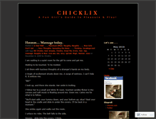 Tablet Screenshot of chicklix.wordpress.com