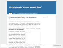 Tablet Screenshot of plutonetworks.wordpress.com