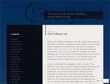 Tablet Screenshot of aidancole.wordpress.com