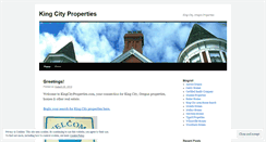 Desktop Screenshot of kingcityproperties.wordpress.com