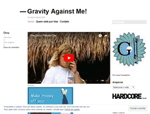 Tablet Screenshot of gravityagainstme.wordpress.com