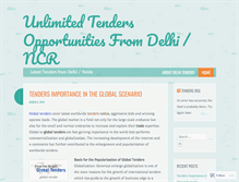 Tablet Screenshot of delhitenders.wordpress.com
