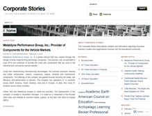 Tablet Screenshot of corporatestories.wordpress.com
