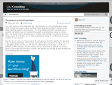Tablet Screenshot of gsjconsulting.wordpress.com