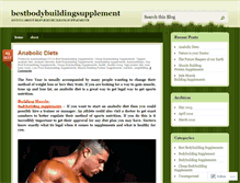 Tablet Screenshot of bestbodybuildingsupplement.wordpress.com