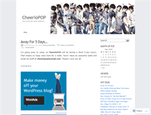 Tablet Screenshot of cheeriopop.wordpress.com