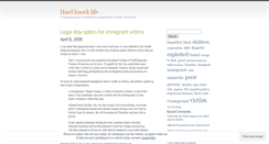 Desktop Screenshot of hardknocklife.wordpress.com