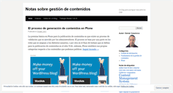 Desktop Screenshot of notasgestioncontenidos.wordpress.com