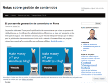 Tablet Screenshot of notasgestioncontenidos.wordpress.com
