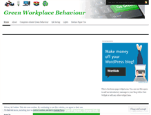 Tablet Screenshot of greenworkplacebehaviour.wordpress.com