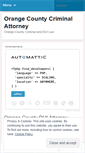Mobile Screenshot of orangecountycriminalattorney.wordpress.com