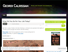 Tablet Screenshot of geordicalrissian.wordpress.com