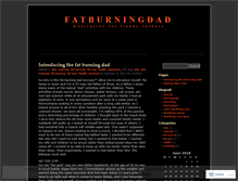 Tablet Screenshot of fatburningdad.wordpress.com