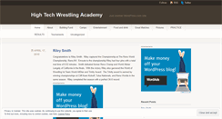 Desktop Screenshot of hightechwrestling.wordpress.com