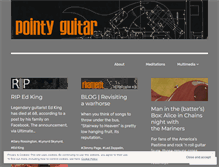 Tablet Screenshot of pointyguitar.wordpress.com