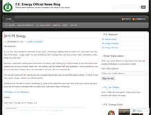 Tablet Screenshot of f3energy.wordpress.com