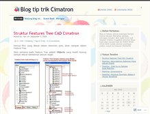 Tablet Screenshot of cimatronindo.wordpress.com