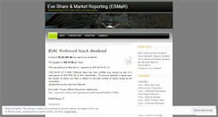 Desktop Screenshot of eveshares.wordpress.com