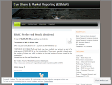 Tablet Screenshot of eveshares.wordpress.com