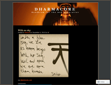 Tablet Screenshot of dharmacore.wordpress.com