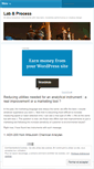 Mobile Screenshot of labandprocess.wordpress.com