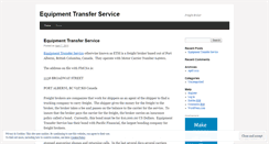 Desktop Screenshot of equipmenttransferservice.wordpress.com