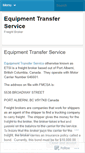 Mobile Screenshot of equipmenttransferservice.wordpress.com