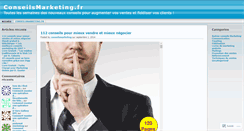 Desktop Screenshot of conseilsmarketing.wordpress.com