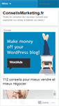Mobile Screenshot of conseilsmarketing.wordpress.com
