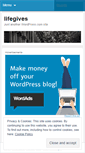 Mobile Screenshot of lifegives.wordpress.com