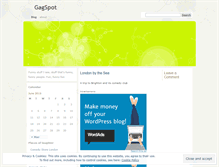 Tablet Screenshot of gagspot.wordpress.com