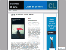 Tablet Screenshot of clubcoto.wordpress.com