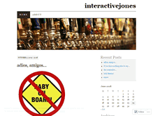 Tablet Screenshot of interactivejones.wordpress.com