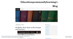 Desktop Screenshot of education4communitylearning.wordpress.com