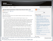Tablet Screenshot of ijabah.wordpress.com