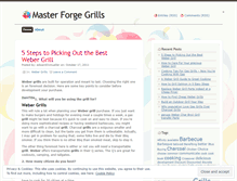 Tablet Screenshot of masterforgegrills.wordpress.com