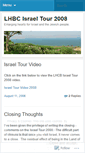 Mobile Screenshot of lhbcisrael2008.wordpress.com