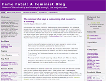 Tablet Screenshot of femefatal.wordpress.com