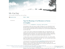 Tablet Screenshot of mrcarguy.wordpress.com