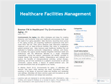 Tablet Screenshot of healthcarefacilitiesmanagement.wordpress.com