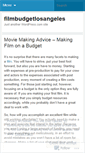 Mobile Screenshot of filmbudgetlosangeles.wordpress.com
