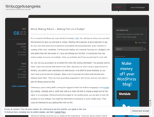 Tablet Screenshot of filmbudgetlosangeles.wordpress.com