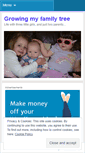 Mobile Screenshot of growingmyfamilytree.wordpress.com