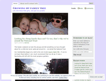 Tablet Screenshot of growingmyfamilytree.wordpress.com