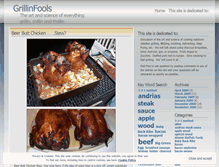 Tablet Screenshot of grillinfools.wordpress.com