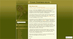 Desktop Screenshot of cindyinspires.wordpress.com