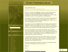 Tablet Screenshot of cindyinspires.wordpress.com