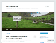 Tablet Screenshot of georeferenced.wordpress.com