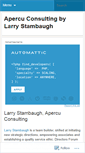 Mobile Screenshot of apercuconsulting.wordpress.com